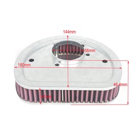 HIFROM Engine Air Filter HD-1499 High Performance Replacement Air Filter Compatible with 1999-2015 Heritage, Softail, Fat Boy, Breakout, Rocker, Fat Bob Motorcycle