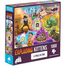Tinkle in Time Jigsaw Puzzle by Exploding Kittens - 1000 Pieces Jigsaw Puzzle for Adults, Teens, and Kids - Cat Puzzle, Funny Puzzle, Art Puzzle