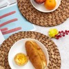 (4 Sizes: 12"-13"-14"-15") BARIEN Brown Woven Placemats Round Natural Water