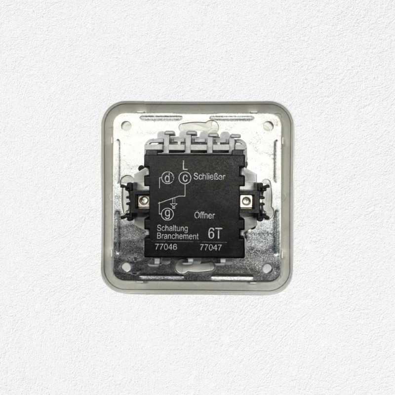 N&L Finesse 2-Way Switch / Push Button in Single Frame