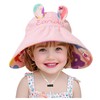 Kids Wide Brim Sun Hat Visor Adjustable Bucket Hat Foldable