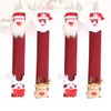 4pcs Refrigerator Handle Cover Washable Snowman Fridge Handle Cover Refrigerator