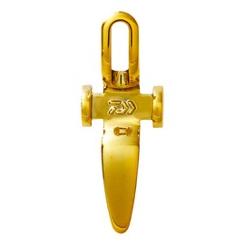 Daiwa 07753093 Lure Hook Holder, Metal Gold, Rubber Ring (Large), Diameter 0.4 - 0.6 inches (10 - 14 mm), Rubber Ring (Small), Diameter 0.3 - 0.4 inches (8 - 10 mm)