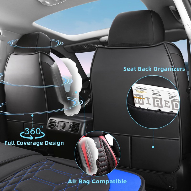 FREESOO Tundra 2 Front Seat Covers, Fit for Toyota Tundra