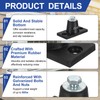 PATIKIL Rubber Vibration Isolator Mounting Bracket 40kg / 88lb Load