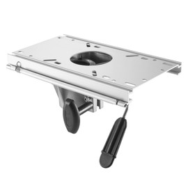 ONHI Aluminum Boat Seat Pedestal,Fit 2 7/8-Inch Diameter Pedestal Post (Fore & AFT Seat Slide with Locking Seat Mount)