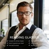 kunchu Reading Glasses for Women Men,Stylish Small Square Blue Light