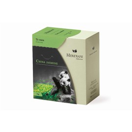 Meridiani® | Grüner Tee China & Jasmin | Mischung aus grünem Tee und Jasminblüten zum Aufguss | Chinesischer Tee mit losen Blättern und Jasmin – (80 Gr)