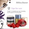 Ribbon Bazaar Double Faced Satin 2-1/4 Inch Black 25 Yards