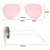 livho Sunglasses for Men Women Aviator Polarized Metal Mirror UV