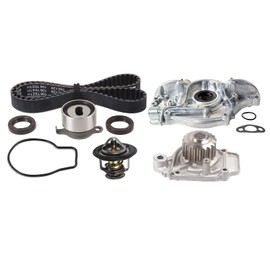 MPLUS Timing Belt Kit & Water Pump & Thermostat Fits 1988-1991 for Honda Civic 1.5L 1493CC l4 GAS SOHC Naturally Aspirated, 1995 for Honda Civic 1.5L 1493CC l4 GAS SOHC Naturally Aspirated