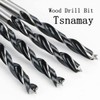 Tsnamay 5mm Wood Drill Bit 3 Point Woodworking Drill 5pcs
