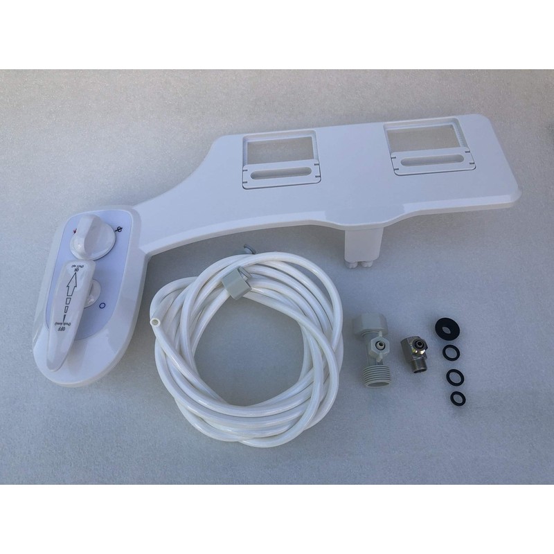 NuFlush Toilet seat bidet, Combination hot and cold water Bidet
