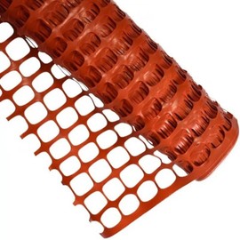 Farm Plastic Supply Orange Safety Fence - 4' x 100' - Orange Temporary Fencing, Mesh Snow Fence, Plastic, Safety Garden Netting, Temporary Fencing for Yard, Plastic Construction, Orange Fence