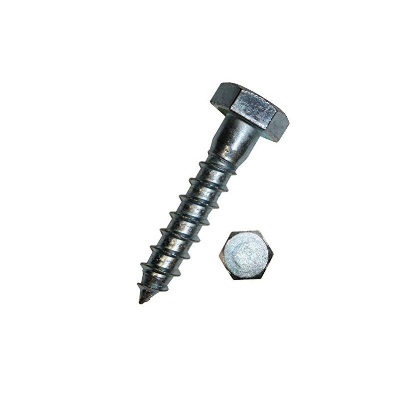 Dresselhaus Hexagonal Wood Screws Galvanised 8 x 50 mm Pack