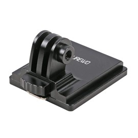 SUREWO Aluminum Alloy Tactical Helmet NVG Mount Compatible with GoPro Hero 12/11/10/9/8/7 /(2018)/6/5/4 Black, APEMAN, Campar, DJI Osmo Action, Insta360 ONE R and Most Sports Cameras