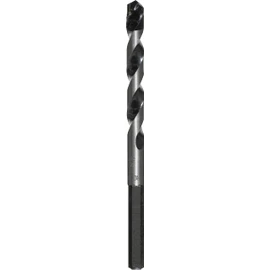 kwb ROCKER concrete and stone drill Ø 4 mm with high-quality, high-temperature brazed carbide plate, optimum drill dust transport, and hexagonal shank, extremely durable, complies with ISO 5468