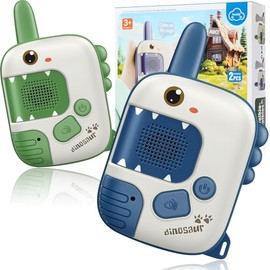 Walkie Talkies para Niños, Juguete walkie Talkie de Dinosaurio Adecuado para niños y niñas de 4 5 6 7 8 años Regalo de cumpleaños de Navidad(Dinosauri