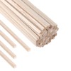 (60-Pack) 12” x 1/4” x 1/4” Square Wood Dowel Rods