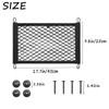 ZMD 2PCS Elastic Small Automotive Cargo Net, Pocket Storage Mesh