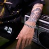 LUCKY2+7 Bracelets for Men-Stainless Steel Fold Over Clasp Cuban Chain