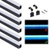 Muzata 6Pack 3.3FT/1M Excellent Spotless LED Channel System with Milky
