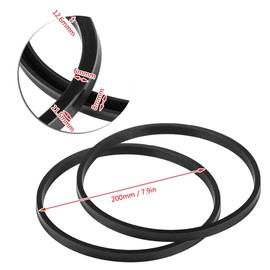 Aramox Tire Changer Seals, 2pc Rubber Bead Breaker Loosener Seals for Tire Changer Machine Air Cylinder (200mm)