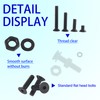 HVDHYY M3 M4 M5 M6 Nut and Bolt Set Black