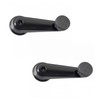 Front Window Crank Handle Set Black Compatible with 1995-2003 Mack