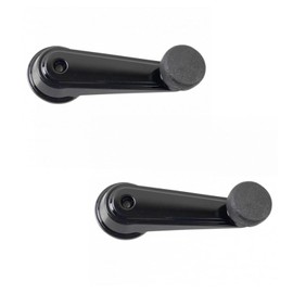 Front Window Crank Handle Set Black Compatible with 1995-2003 Mack CH 2008-2009 CHU 2001-2007 CV 2006-2007 CXP CXU GU7 GU8