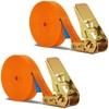 2Pcs 10m Long Ratchet Straps with Ratchet Lock, BetterJonny 800KG
