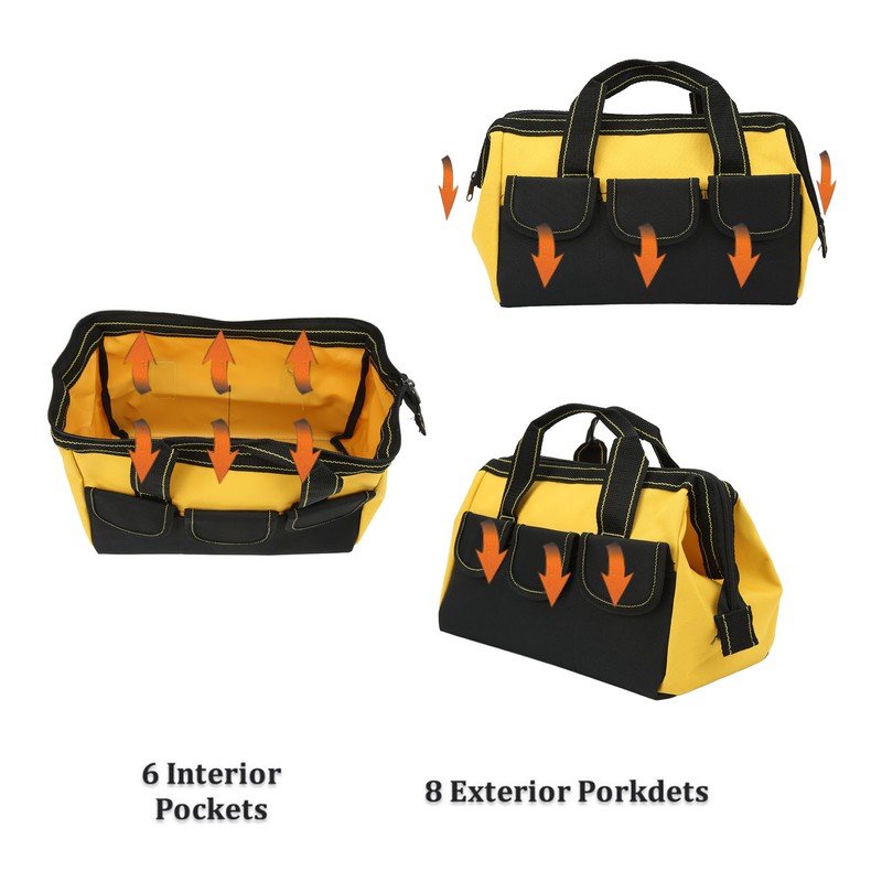 16in Tool Storage Bag Wide Mouth Heavy Duty Water Proof
