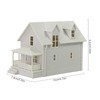 HO Scale Model Blank Buildlings Kit Unassembled House for 1:87