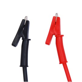 (2 Pcs) MCIGICM 15A 3.3ft Dual Ended Crocodile Alligator Clips Test Lead, Alligator Clips to Alligator Clip Heavy Duty Silicone Test Leads,