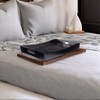 Ergode Elegant Wood Bed Tray - Foldable Legs, Dark Espresso