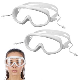 ElevateTech Adjustable Eyelash and Eyebrow Protector Shower Goggles Shield, 2 Pcs Eye Shield Lash Guard Ideal for Eyelash Extension, Lift, False Eyelashes, Surgery Aftercare, Glasses-Friendly Design