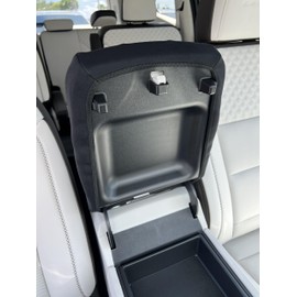 Car Console Covers Plus Made in USA Designed for GMC Acadia 2024-2025 Neoprene Auto Armrest Center Console Cover Protector Gray