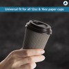 Nationwide Paper Black 8oz Plastic Lids for Coffee Cup, Insulated