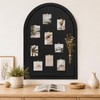 VABAMNA Arched Felt Bulletin Board 24" x 18", Grooved Edge