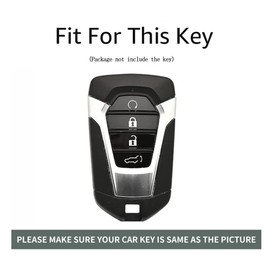 ontto TPU Car Key fob Cover Fit for Isuzu New MU-X X Series DMAX D-Max X-Terrain Pickup 2020 2021 2022 2023 Key Case Shell Holder Bag Keychain Keyring Protector Accessories 4 Buttons Black