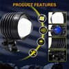 LED Fog Lamp Motorcycle Work Light Spot Headlight Auxiliary Lighting