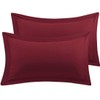 PiccoCasa Pillow Shams Double Brushed Microfiber, 2 Packs Pillowcases with