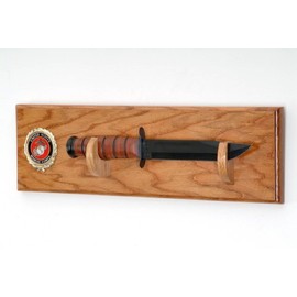 All American Gifts Fighting Knife Display Plaque Wall Mount - 16" L x 5W (USAF Emblem)