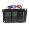 2 Gang Rocker Switch Panel with 45 Pattern Stickers, Keenso