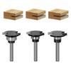 SICWOOD 3pcs Top Bearing Slot Cutter Router Bit Set -