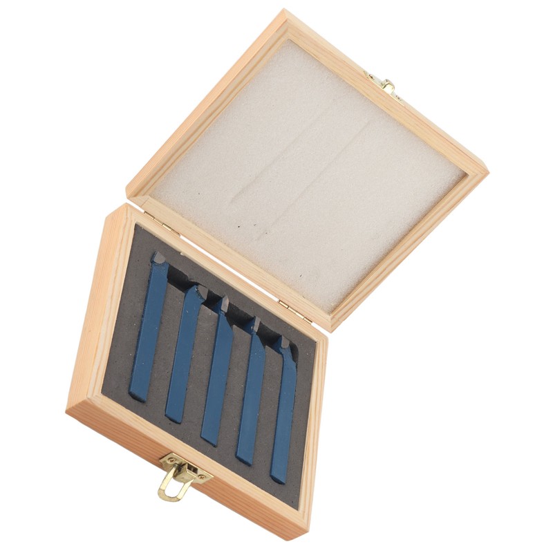 5pcs Lathe Tool Carbide Tipped Weld Turning Tool Set Machine