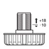 SO-TECH® Base Feet, 200 mm, Adjustable