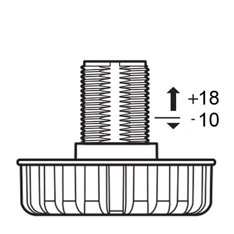 SO-TECH® Base Feet, 200 mm, Adjustable