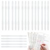 Paper Fasteners, Pack of 20 Colorful/Clear White Flexible, 2 Holes,