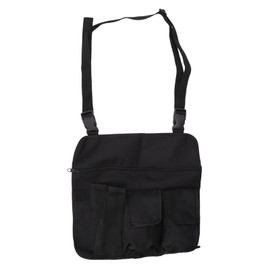 Camping Chair Hanging Bag Waterproof Oxford Cloth Adjustable Portable Beach Chairs Side Storage Bags for Outdoor Black